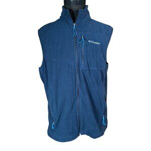 Columbia Men's Navy Blue Fleece Vest Size Large